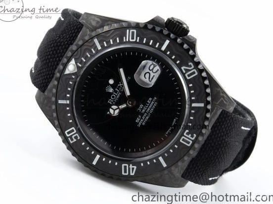Black Strap Dweller on Dial A2824 DIWF Edition Nylon 43mm Black Best Carbon Sea 0411